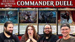 MTG Crimson Vow Commander Deck Match #1 | Magic the Gathering deutsch | Trader | Blutroter Bund