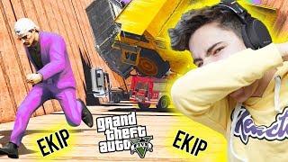 KAMYON YAĞMURU İLE PARKUR! (GTA 5 Ekip)