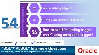 Oracle PL SQL interview question | How to Solve Mutating Trigger Using Compound trigger