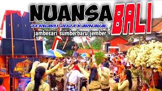 NUANSA BALI SUDAH DI JAWA TIMUR ‼️ KARNAVAL JAMBESARI SUMBERBARU 2024 DIRGAHAYU RI KE79