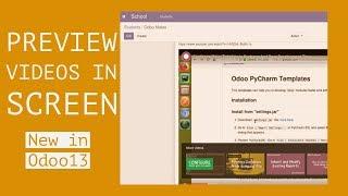 How To Preview Videos In Odoo13 Form View Using New Widget