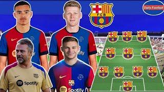 Hansi Flick's 4-3-3 Lineup For Barca In 2025  Ft. Greenwood, Kimmich & Schouten 