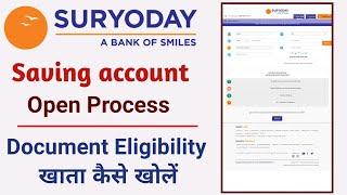 how to open account in suryoday small finance bank | suryoday bank account opening online