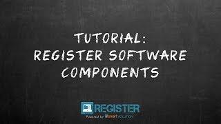 Register Tutorial #2 - Register Software Components