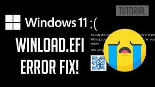 How to Fix Winload.efi BSOD Error in Windows 11/10 - QUICK FIX