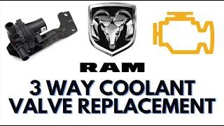 Fix Ram truck error code P26AB, 3 way coolant valve replacement!