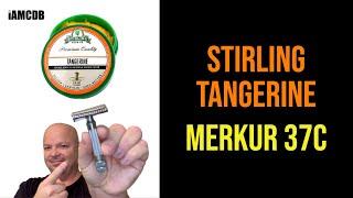 Merkur 37C Slant Razor, Stirling Tangerine, Sharp Dressed Man, A&E Synth