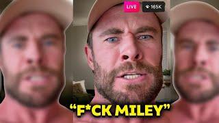 Chris Hemsworth Rages At Miley Cyrus For Exposing Liam Hemsworth Cheating