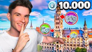 ALVI versteckt 10.000 VBUCKS in Deutschland! - Fortnite