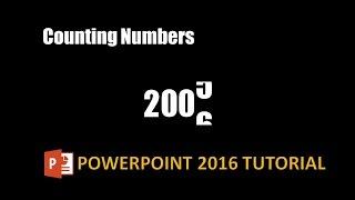 Creating Engaging Number Countdown Animation in PowerPoint Tutorial