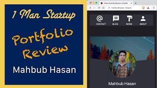 Portfolio Review - Mahbub Hasan