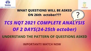 TCS NQT 2021 complete analysis | TCS nqt questions