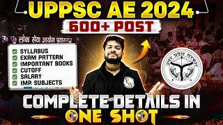 UPPSC AE NEW VACANCY 2024: Syllabus, Exam Pattern, Salary, Books & Important Subjects