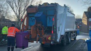 Dennis Elite + Refuse Truck on Recycling, ZKO