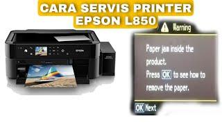 Printer Epson L850 Paper Jam Inside The Product  Press Ok, To See How To Remove The Paper