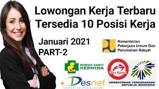 Info Lowongan Kerja Terbaru Januari 2021