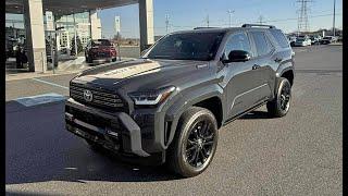 1st 2025 Toyota 4Runner 6th Gen @ Dealer! Platinum Hybrid in Underground Color & Dark Navy Interior