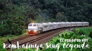 KEMBALINYA SANG LEGENDA | Hunting Lokomotif Livery Dua Garis Biru