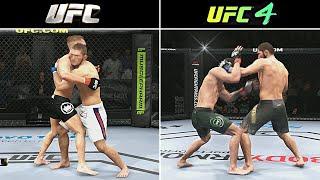 UFC (2014) vs UFC 4 (2020) | Xbox One X Gameplay Graphics Comparison [4k 60fps]