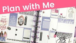 The Happy Planner GLAM GIRL stickers PLAN WITH ME vertical weekly layout