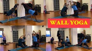 WALL YOGA ‍️