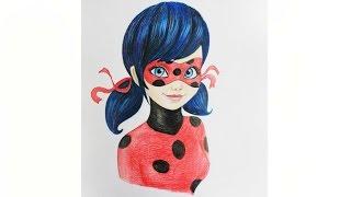 Уроки рисования. Как нарисовать Леди Баг How to draw Miraculous Ladybug | Art School