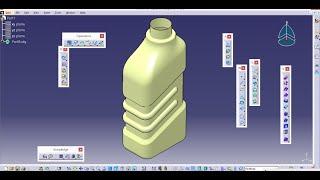 PLASTIC BOTTLE in CATIA V5 WIREFRAME AND SURFACE DESIGN