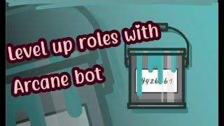 How to setup level up roles with arcane bot