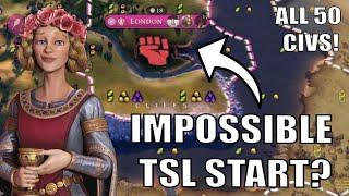 This Start on TSL Earth Is ALMOST IMPOSSIBLE – But That Won’t Stop Us...! #1 (Deity England Civ 6)