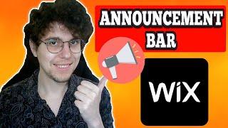 How To Add Announcement Bar In Wix