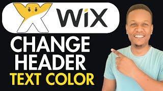 How To Change Header Text Color In Wix