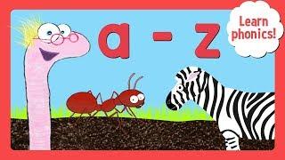 A - Z For Kids | Learn English Words With The Word Worm | Toddler Fun Learning