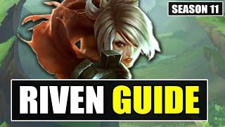 HOW TO PLAY RIVEN TOP SEASON 11 - (Best Build, Runes, Gameplay) - S11 Riven Guide