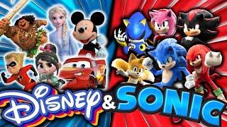 DISNEY ​ VS  SONIC TEAM FITNESS | RACES BRAIN BREAK | Just Dance and exercise for kids