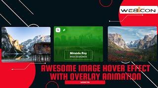 Awesome Image Hover Effect with Overlay Animation | CSS Creative Image Hover Effect | Webicon | 2020