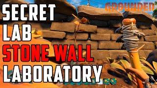 SECRET LAB IN STONE WALL! Grounded Gameplay - Stone Wall Laboratory! (Tips & Tricks)