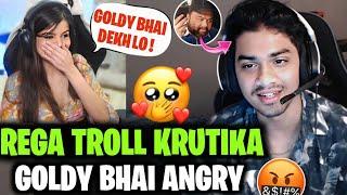 Regaltos Troll Krutika*️ Goldy bhai Angry On Rega  S8UL!