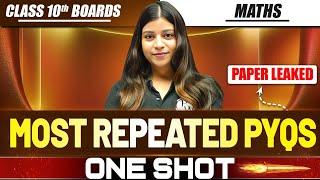 ICSE Class 10 MATHS  Most Repeated PYQ's In One Shot | Marathon