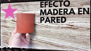 Como hacer IMITACIÓN a madera en una pared