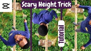 Scary Height Vfx Trick | How to Walk at a Scary Height | CapCut Tutorial | Green screen Effect