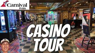 WIN A JACKPOT! Carnival Pride Winners' Club Casino Tour - Carnival Pride Vlog Series - March 2023