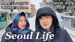 Winter in seoul ️BBC interview ️smart storage for small spaces, new channel & museum date