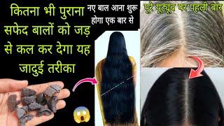 कसम से एक बार लगा कर देखो सारे सफेद बाल जड़ से काले हो जाएंगे / White Hair To Permanent Black Colour