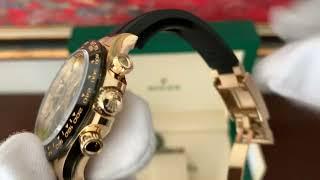 Unboxing Rolex Daytona 116518LN 18k gold watch 2022