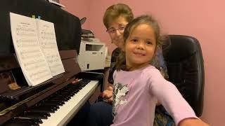 Piano Lesson #5 with Clara (6), new transfer student. Irina Gorin