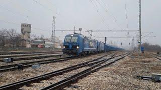 PIMK Rail с локомотиви 80 007 и 80 012 потегля от Шумен