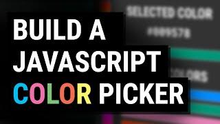 Create and Deploy Your Own COLOR PICKER with JavaScript