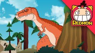 Tyrannosaurus VS Tarbosaurus | Dinosaurs Battle | 4K cartoon | REDMON