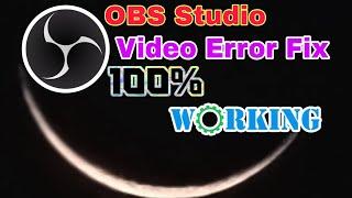 OBS studio Screen recording all error fix 