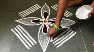 Easy 5*1padikolam designs| Simple muggulu designs| easy rangoli designs| Beginners kolam